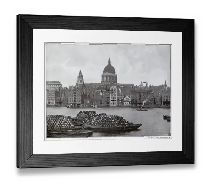 Framed Print : A photograph from Bankside. Date: 1901 Framed Print : A photograph from Bankside. Date: 1901