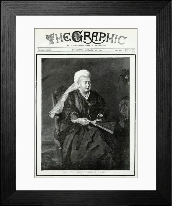 Framed Print : Death of Queen Victoria Framed Print : Death of Queen Victoria