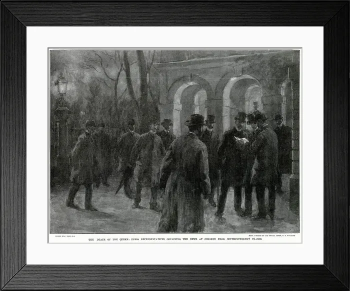 Framed Print : NEWS OF VICTORIA'S DEATH Framed Print : NEWS OF VICTORIA'S DEATH