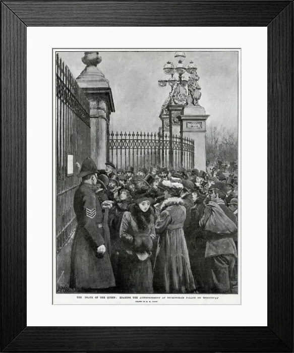 Framed Print : News of Victoria's Death 1901 Framed Print : News of Victoria's Death 1901