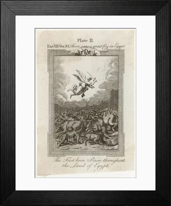 Framed Print : BIBLE / PLAGUE / FIRST BORN Framed Print : BIBLE / PLAGUE / FIRST BORN