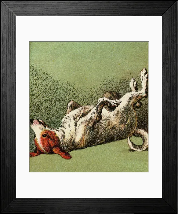 Framed Print : MOTHER HUBBARD / DOG DEAD Framed Print : MOTHER HUBBARD / DOG DEAD