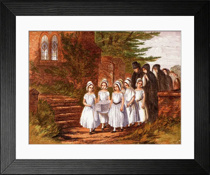 Framed Print : FUNERAL / CHILD, 1861 Framed Print : FUNERAL / CHILD, 1861
