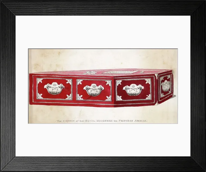 Framed Print : COFFIN / PRINCESS AMELIA Framed Print : COFFIN / PRINCESS AMELIA