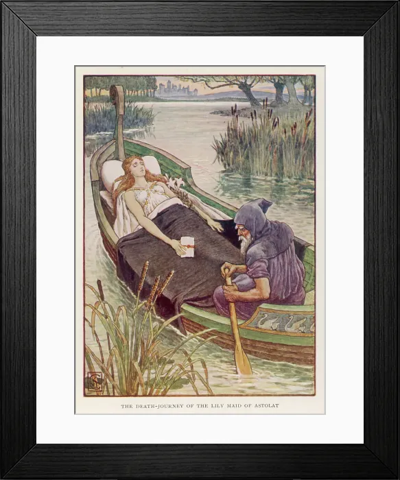 Framed Print : ELAINE OF ASTOLAT Framed Print : ELAINE OF ASTOLAT