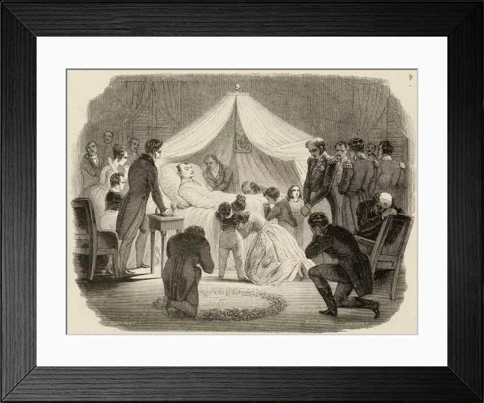 Framed Print : NAPOLEON DIES Framed Print : NAPOLEON DIES