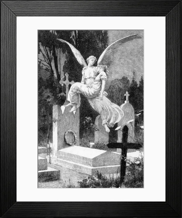 Framed Print : ANGEL WITH CORPSE Framed Print : ANGEL WITH CORPSE