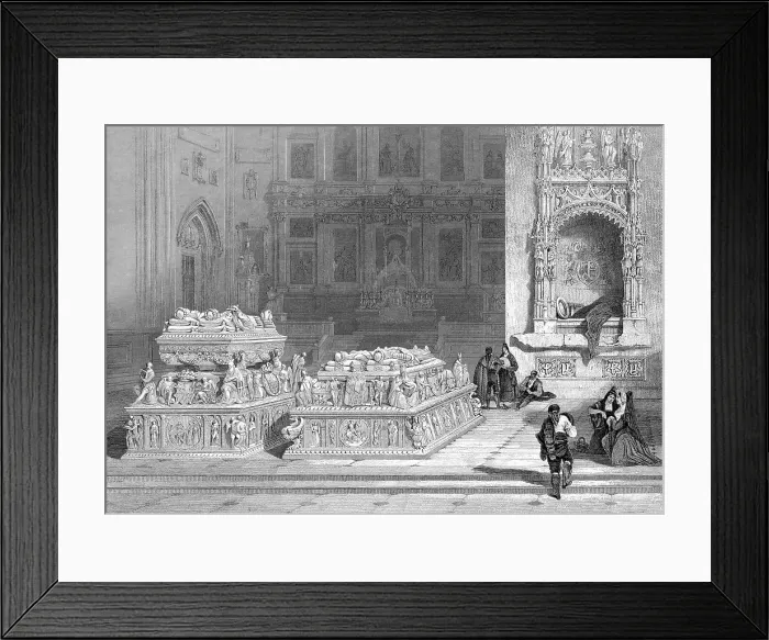 Framed Print : TOMB / FERNANDO & ISABELA Framed Print : TOMB / FERNANDO & ISABELA
