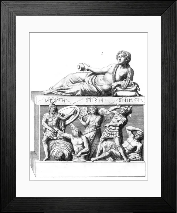 Framed Print : ETRUSCAN TOMB (1) Framed Print : ETRUSCAN TOMB (1)