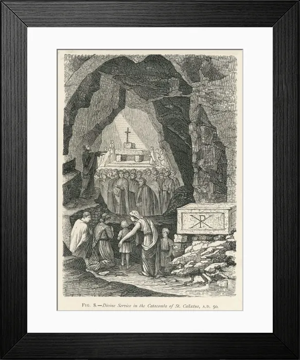 Framed Print : IN THE CATACOMBS Framed Print : IN THE CATACOMBS