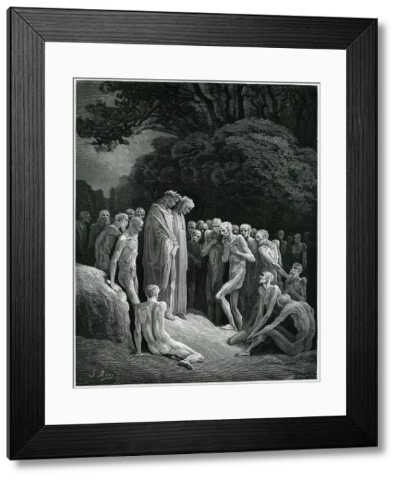 Framed Print : Dante - Virgil - Purgatory Framed Print : Dante - Virgil - Purgatory