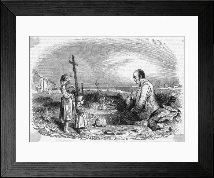 Framed Print : FRENCH GRAVE DIGGER Framed Print : FRENCH GRAVE DIGGER