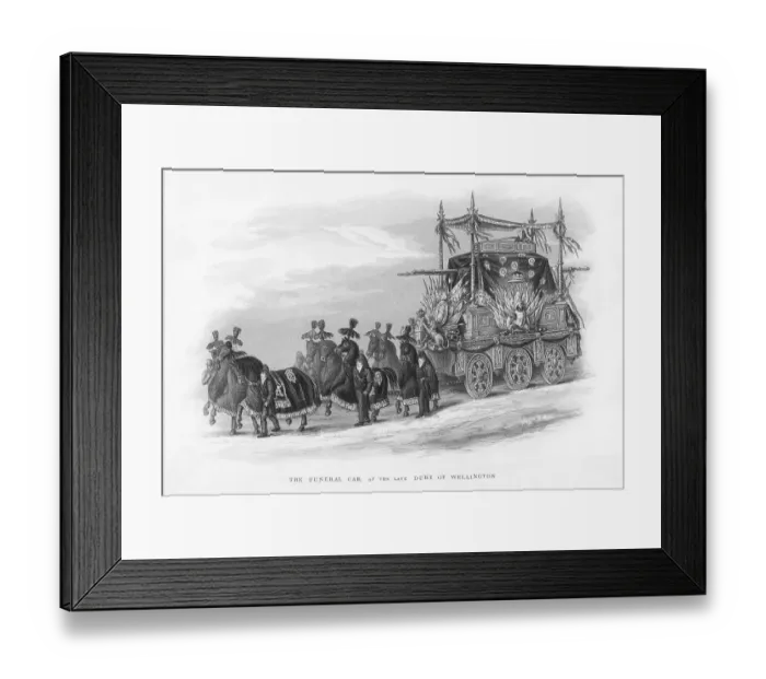 Framed Print : WELLINGTON FUNERAL CAR Framed Print : WELLINGTON FUNERAL CAR