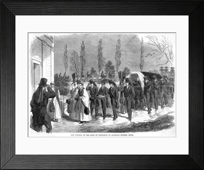 Framed Print : Funeral of Duke of Newcastle Framed Print : Funeral of Duke of Newcastle