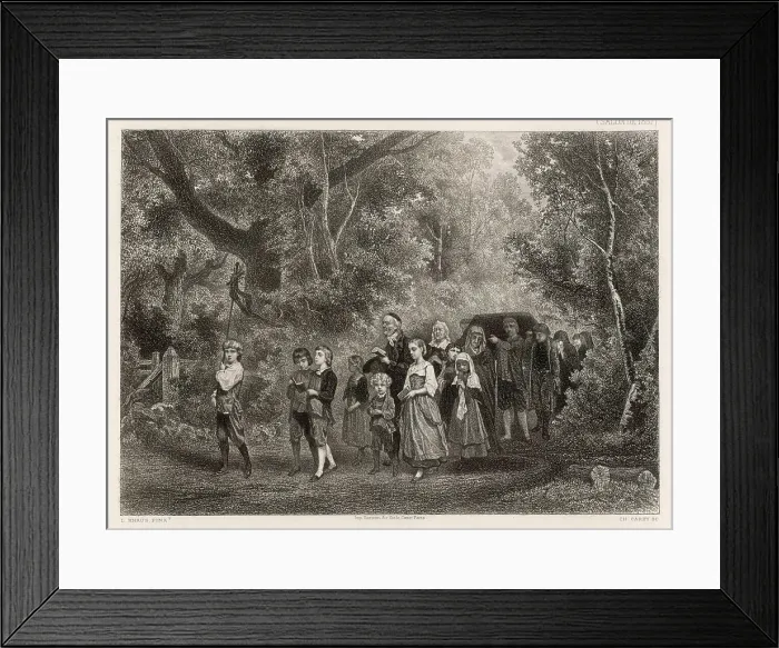 Framed Print : FRENCH COUNTRY FUNERAL Framed Print : FRENCH COUNTRY FUNERAL
