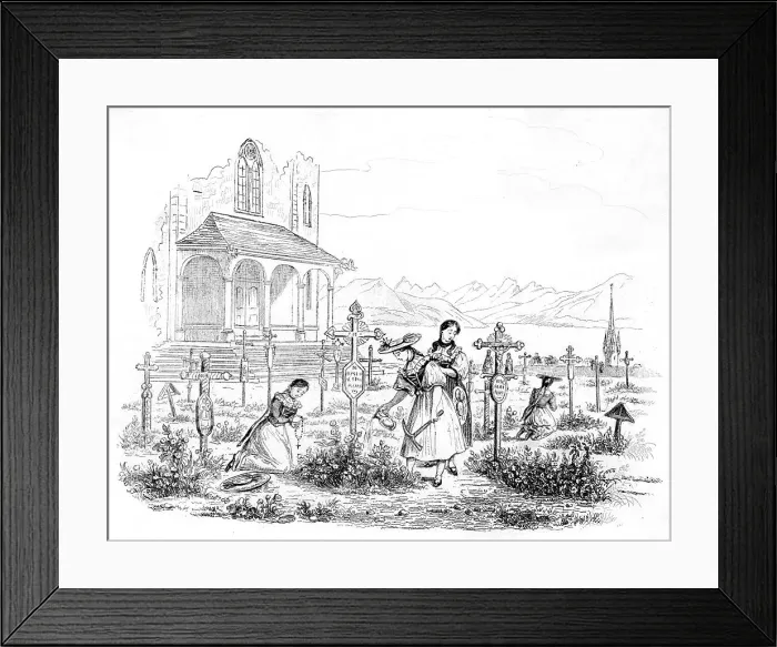 Framed Print : ZUG CEMETERY Framed Print : ZUG CEMETERY