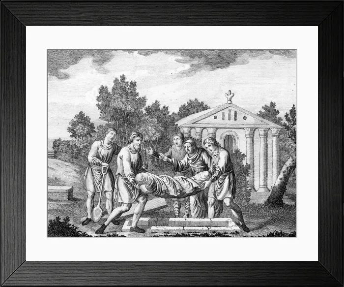 Framed Print : SAXON BURIAL Framed Print : SAXON BURIAL