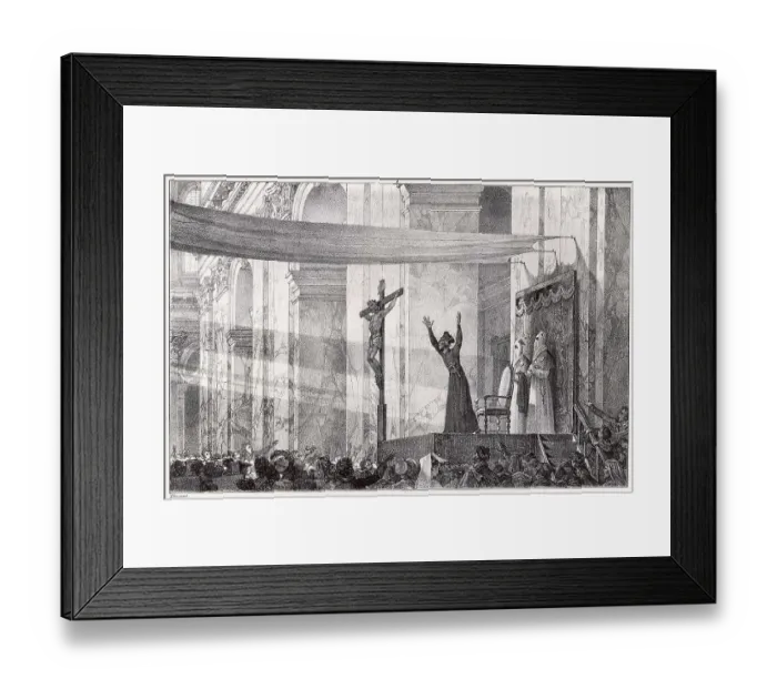 Framed Print : ITALIAN PREACHER Framed Print : ITALIAN PREACHER