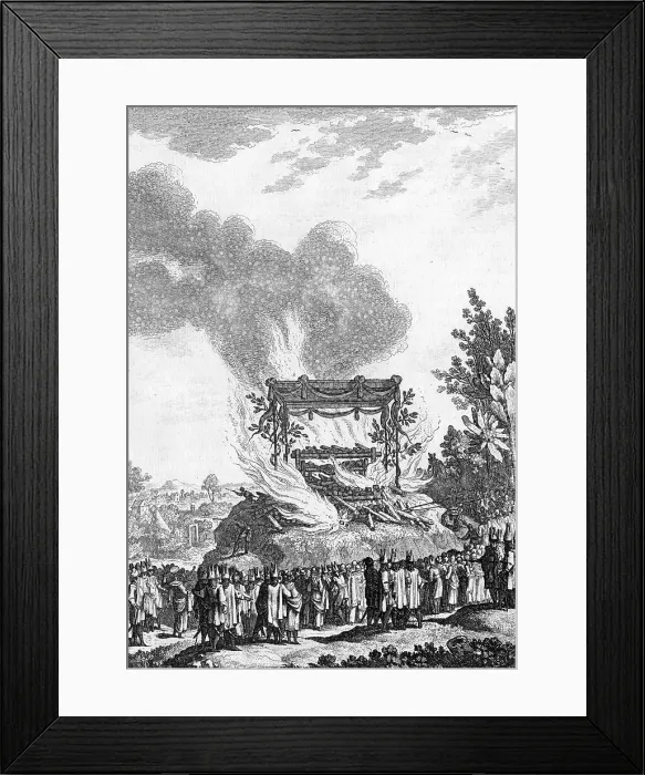 Framed Print : CREMATION, SRI LANKA Framed Print : CREMATION, SRI LANKA
