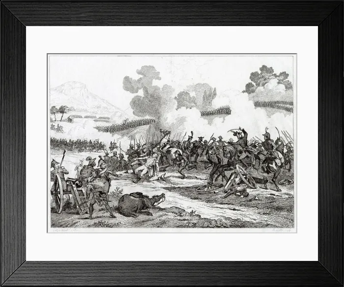 Framed Print : The Battle of Novi - the death of French commander Joubert Date: 1799 Framed Print : The Battle of Novi - the death of French commander Joubert Date: 1799