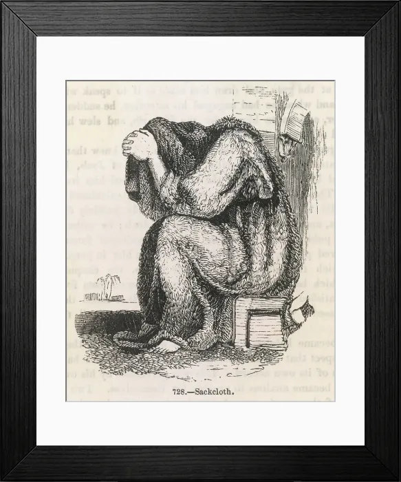 Framed Print : MOURNING / SACKCLOTH Framed Print : MOURNING / SACKCLOTH