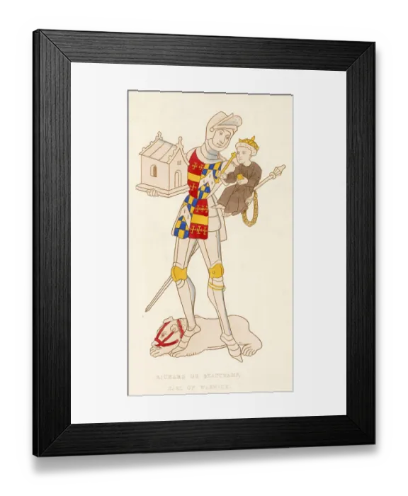 Framed Print : RICHARD BEAUCHAMP, earl of WARWICK soldier and statesman Date: 1382 - 1439 Framed Print : RICHARD BEAUCHAMP, earl of WARWICK soldier and statesman Date: 1382 - 1439