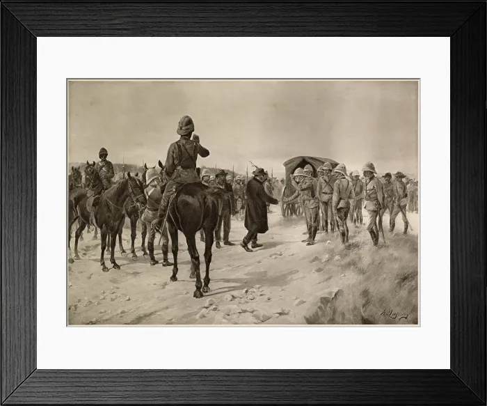 Framed Print : Cronje surrenders at Paardeberg. Date: 1900 Framed Print : Cronje surrenders at Paardeberg. Date: 1900