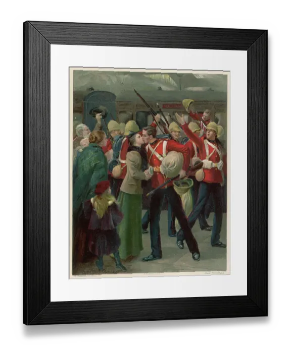 Framed Print : Boer Leaving Waterloo Events Africa South War Framed Print : Boer Leaving Waterloo Events Africa South War