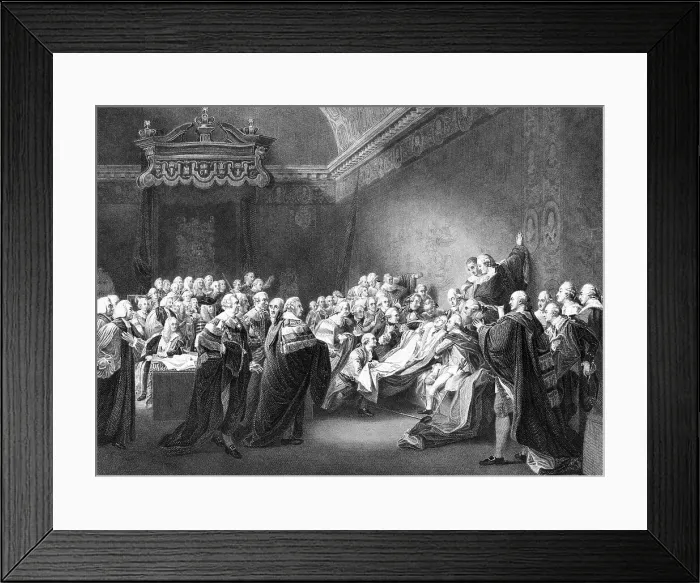 Framed Print : WILLIAM PITT THE ELDER -DEATH Framed Print : WILLIAM PITT THE ELDER -DEATH