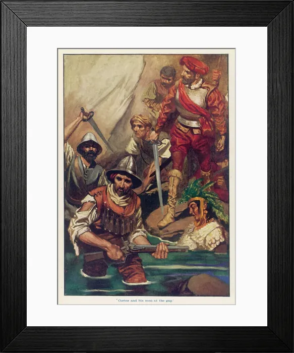 Framed Print : SPANISH AMBUSHED 1520 Framed Print : SPANISH AMBUSHED 1520