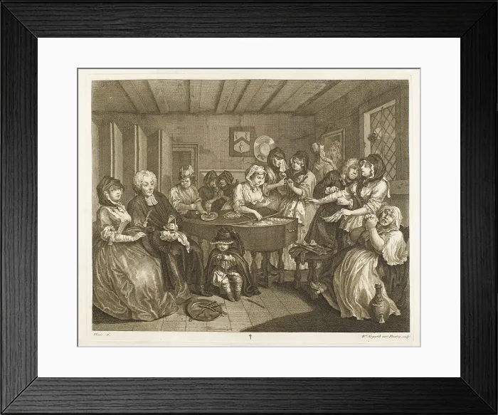 Framed Print : HOGARTH HARLOT PLATE 6 Framed Print : HOGARTH HARLOT PLATE 6