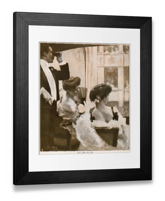 Framed Print : Seen from the Box 1906 Framed Print : Seen from the Box 1906