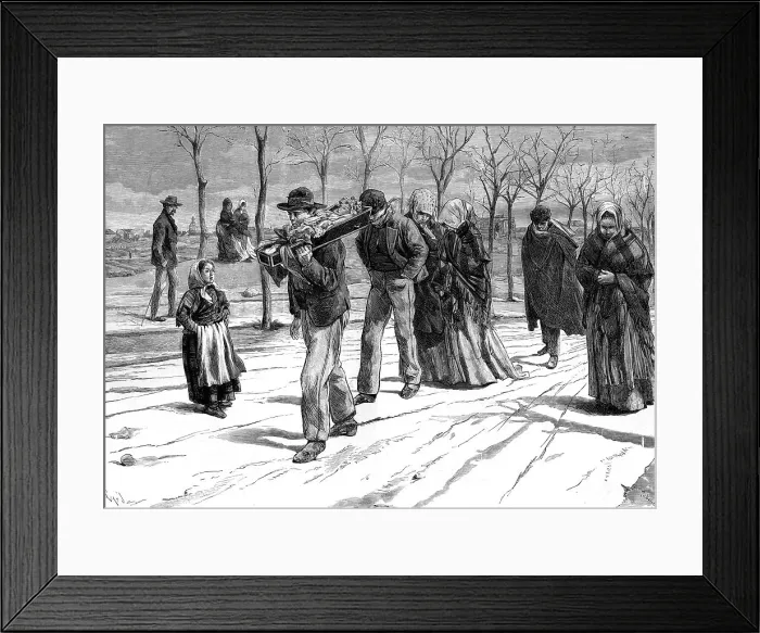 Framed Print : NEW-BORN CHILD FUNERAL Framed Print : NEW-BORN CHILD FUNERAL