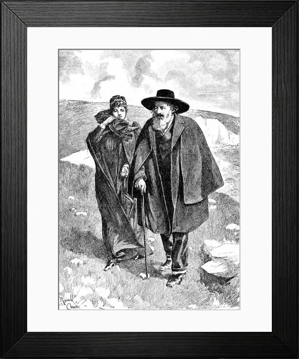 Framed Print : Tennyson and nurse Framed Print : Tennyson and nurse