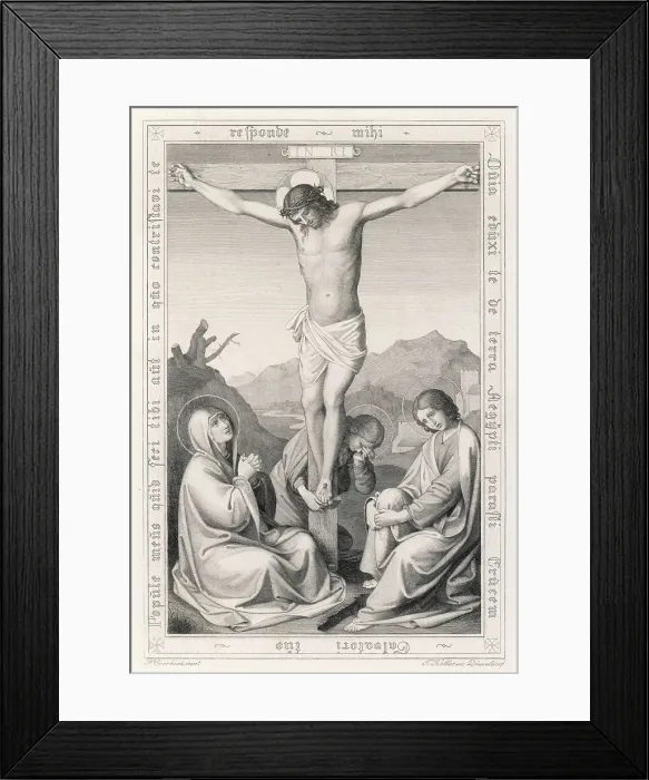 Framed Print : Crucifixion Overbeck Religion Bible Events New Framed Print : Crucifixion Overbeck Religion Bible Events New