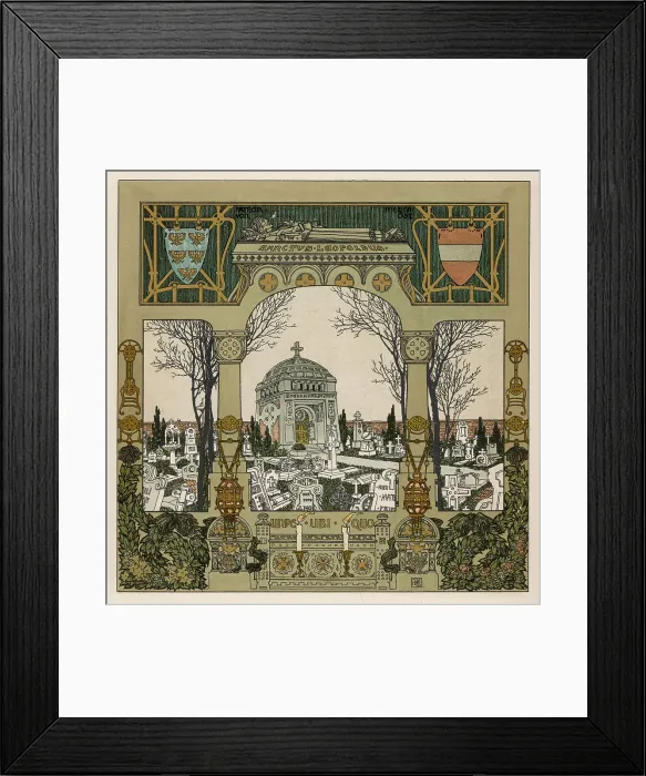 Framed Print : AUSTRIAN CEMETERY Framed Print : AUSTRIAN CEMETERY