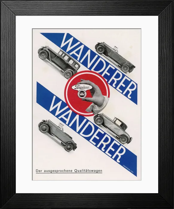Framed Print : CAR AD / DIE DAME / WANDERER Framed Print : CAR AD / DIE DAME / WANDERER