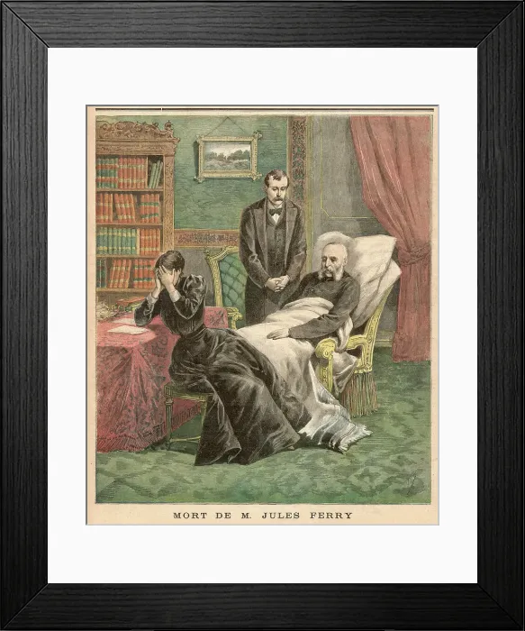 Framed Print : JULES FERRY ON DEATHBED Framed Print : JULES FERRY ON DEATHBED