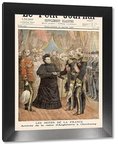 She arrives at Cherbourg, at the start of a spring visit to the south of France Date: 1897