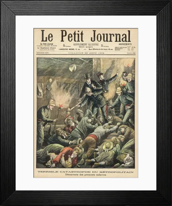 Framed Print : METRO, ACCIDENT 1903 Framed Print : METRO, ACCIDENT 1903