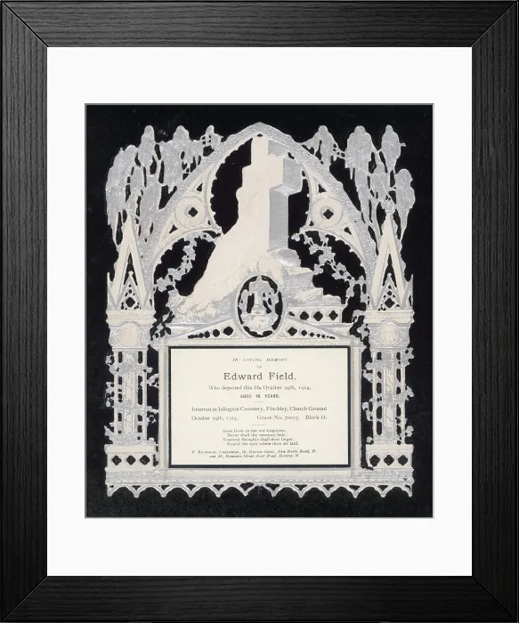 Framed Print : Funeral Invitation Framed Print : Funeral Invitation