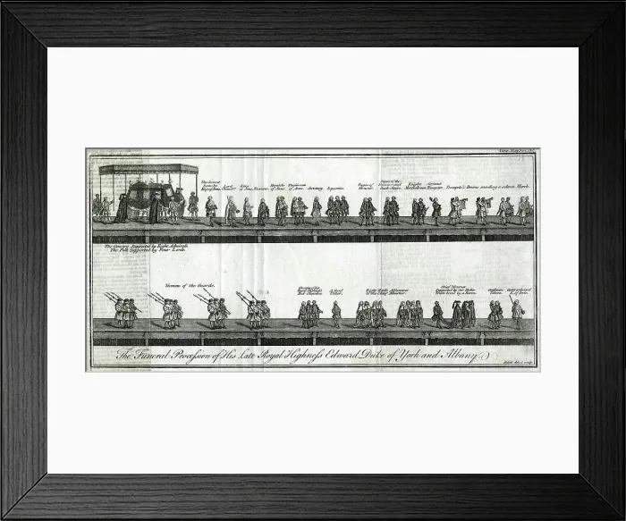 Framed Print : FUNERALS / DUKE OF YORK Framed Print : FUNERALS / DUKE OF YORK