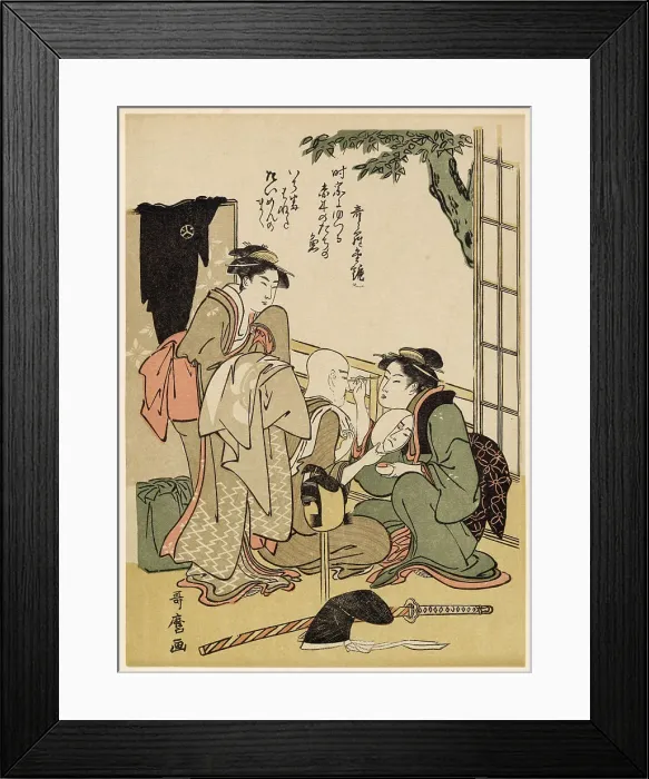 Framed Print : Making up for the Stage Date: 1909 Framed Print : Making up for the Stage Date: 1909