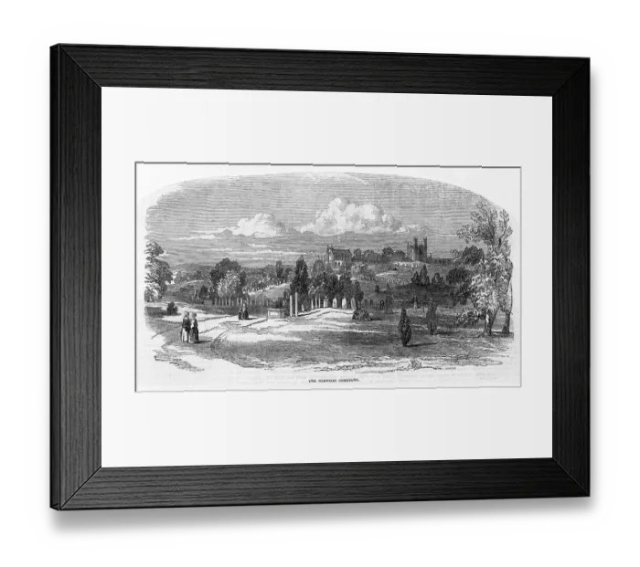 Framed Print : NORWOOD CEMETERY Framed Print : NORWOOD CEMETERY