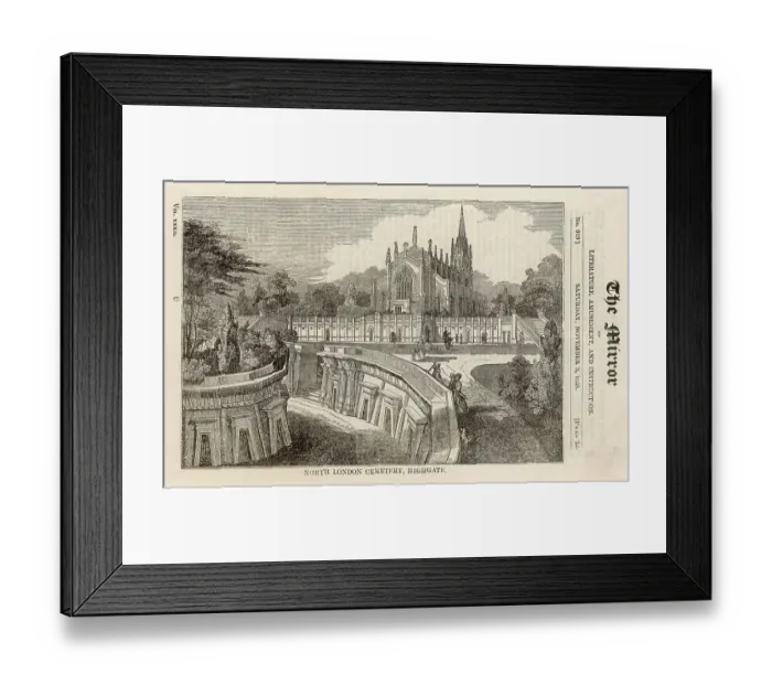 Framed Print : HIGHGATE CEMETERY Framed Print : HIGHGATE CEMETERY