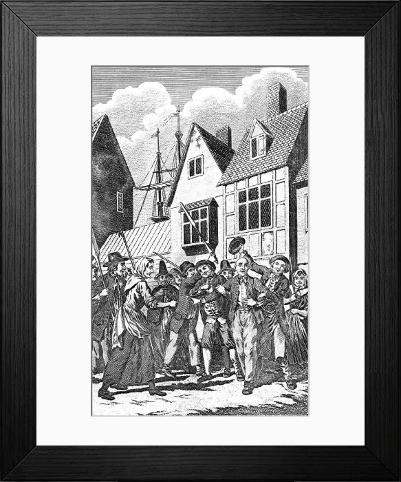 Framed Print : JUDGE JEFFREYS ARRESTED Framed Print : JUDGE JEFFREYS ARRESTED