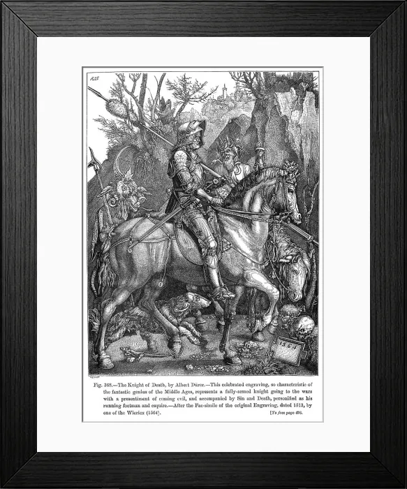 Framed Print : KNIGHT OF DEATH / DURER Framed Print : KNIGHT OF DEATH / DURER