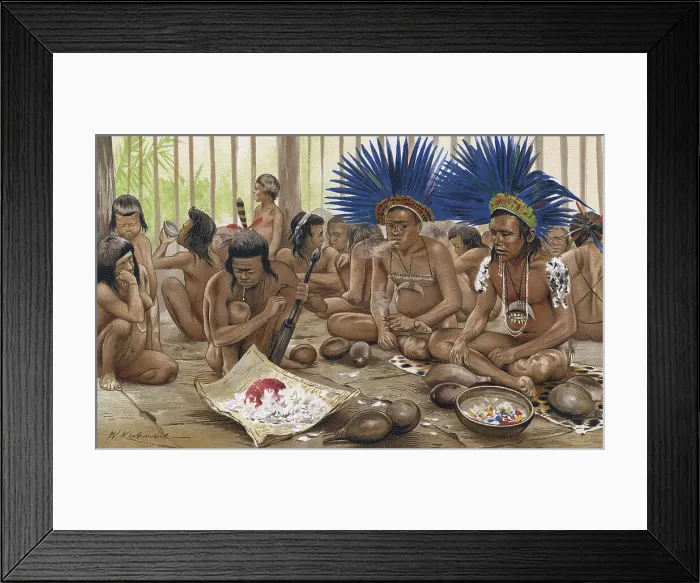 Framed Print : BORORO FUNERAL RITES Framed Print : BORORO FUNERAL RITES