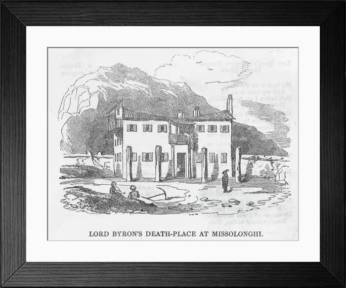 Framed Print : BYRON / MISSOLONGHI Framed Print : BYRON / MISSOLONGHI