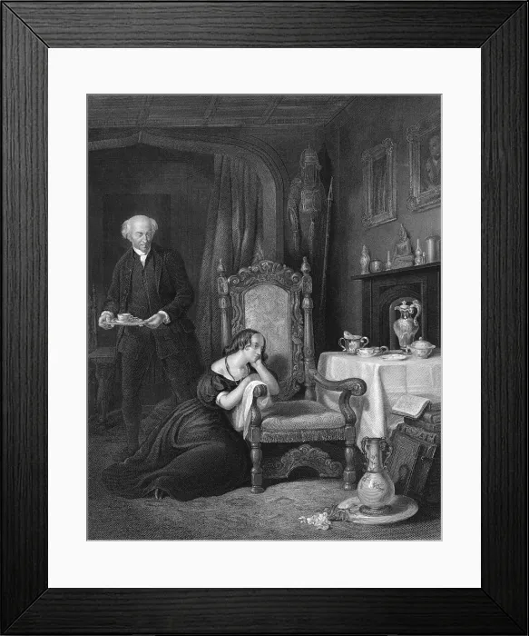 Framed Print : Sir Walter Scott - Abbotsford - Chair Framed Print : Sir Walter Scott - Abbotsford - Chair
